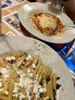 Greek Pasta and Chicken Parm