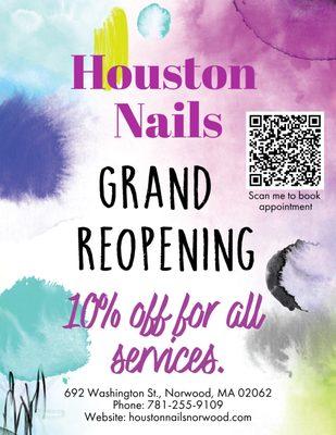 We're excited to announce the grand reopening of our nail salon! After months of renovation, we're back and better than ever.