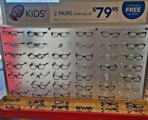 Great Selection of Affordable Eye Glasses for ALL ages!!