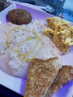 Salmon patty plate