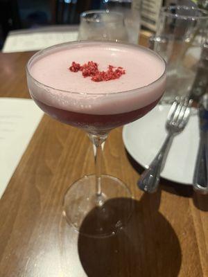 pomegranate signature cocktail.