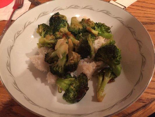 Broccoli in Garlic Sauce, tasteless