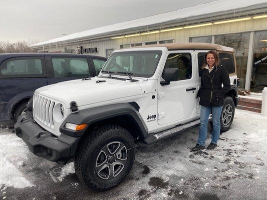 Special ordered Jeep meets it's new owner!