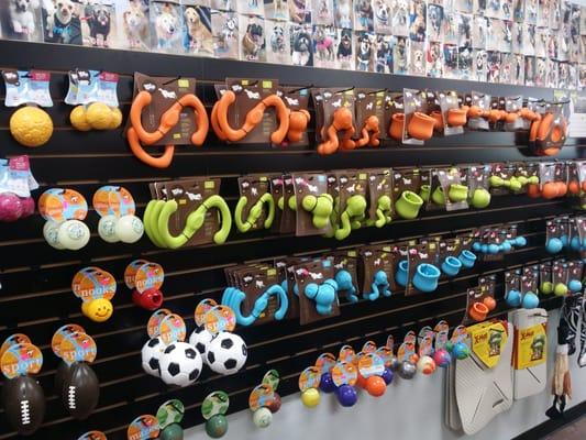 Westpaw and planet dog toys that are great for strong chewers and all made in the u.s.a.