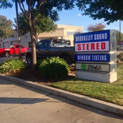 Street view of our shop and sign