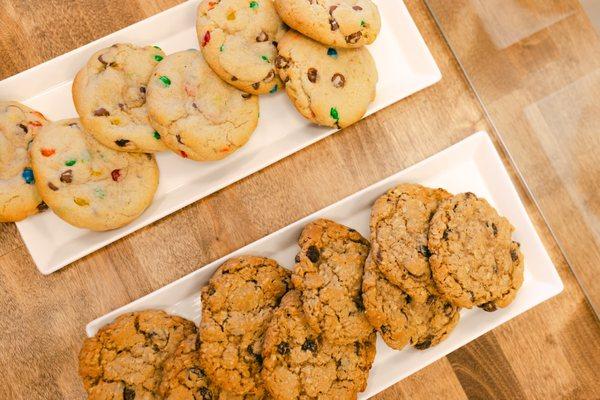 Rum Raisin , M&M Cookies