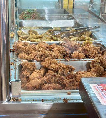 Fresh hot fried chicken