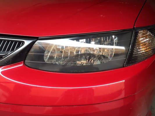 Left headlight AFTER!!!