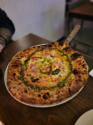 Vodka Pesto Margherita Pie.