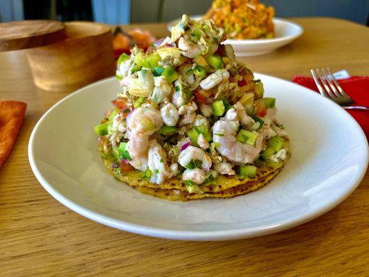 Shrimp Baby Ceviche
Cured shrimp in lime & baby clams