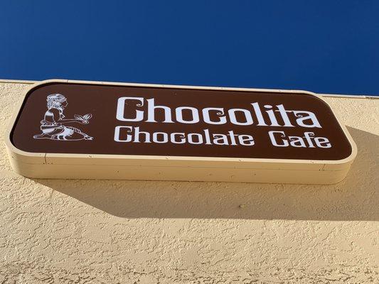 Look for the chocolate sign...