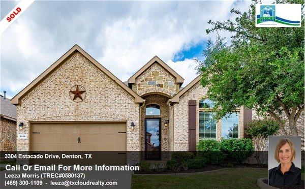 🏡Home SOLD in Denton, TX  by Cloud Realty Team