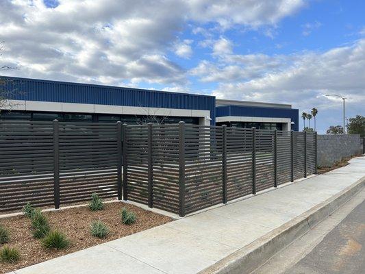 Commercial iron fencing