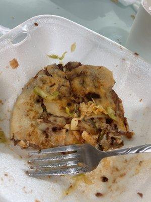 Pupusas queso loroco frijol