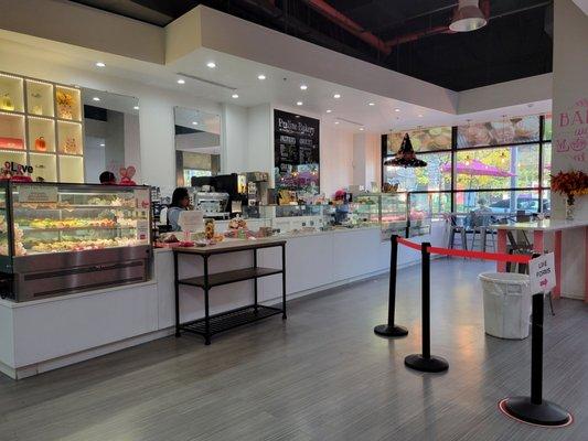 Interior of bakery