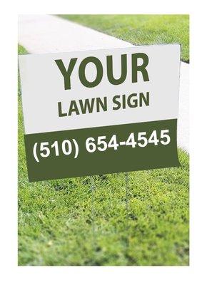 Lawn signs for your political campaign