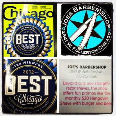 Picked as one of Chicago's Best by Chicago Magazine - Summer 2012