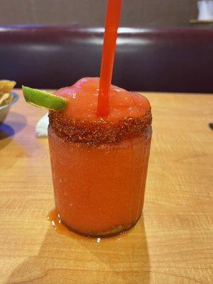 Strawberry margarita blended