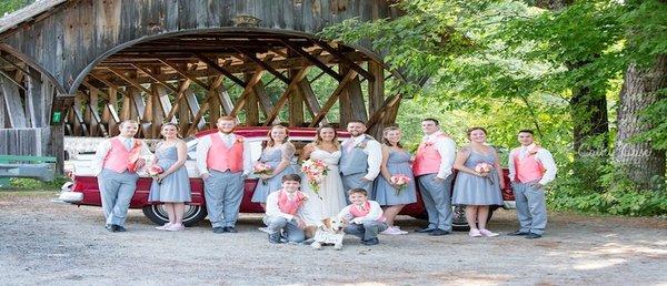 Sunday River Artisan Covered Bridge for wedding ceremonies for free