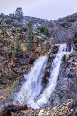 South Fork waterfall on the drive up to R-Ranch.