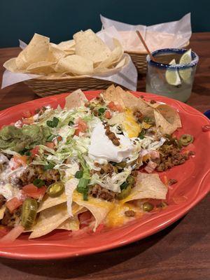 Nachos and margaritas