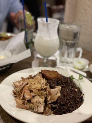 Pina Colada and Pernil Con Mojo