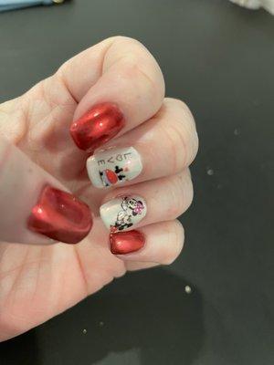 Love this place-valentines day nails