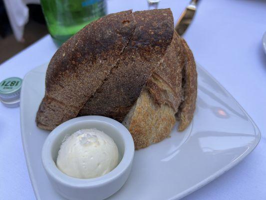 Freshly baked sourdough bread