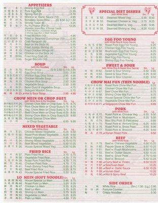 New Menu 2019