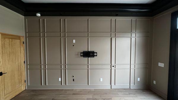 Custom wall paneling design for our clients in Long Beach #brittainseries