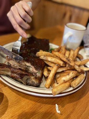 Ribs and fries