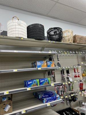 Pretty wicker baskets! More home decor than I thought