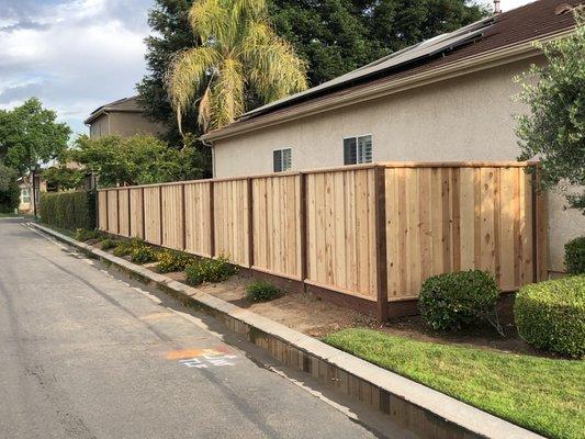 Cedar 1x8x5 board on board