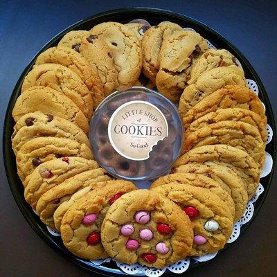 Cookie trays are perfect for corporate events and social gatherings.