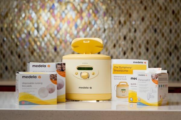 We carry a full line of Medela products as well as rent the hospital grade Medela pump.