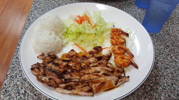 Chicken and Prawn Teriyaki combo special (Warren)