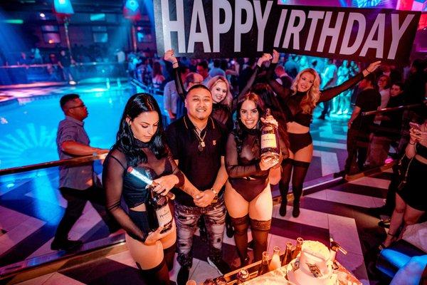 Celebrate your Birthday with us Lex Nightclub for an unforgettable experience.