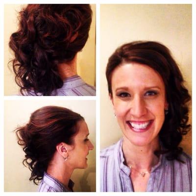 Bridesmaid updo by Stephanie