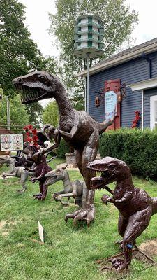 Because everyone needs a T-Rex guarding their garden