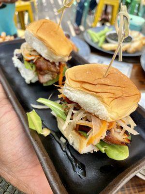 Pinoy BBQ Chicken Sliders