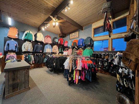 Women's and Kids Clothing Upstairs