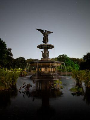 fountain at night