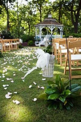 Outdoor ceremony area