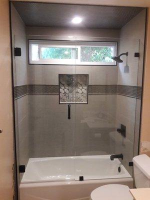 Custom Shower Doors of all sizes and designs available.