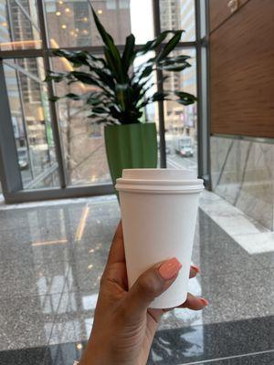 Rose Lavender latte with oat milk