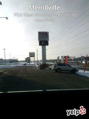 FCA Sign From Route 30.