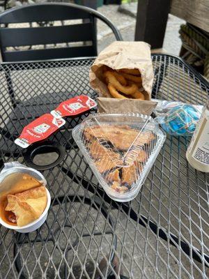 Crab Rangoons! Blueberry pie! Onion rings! Oh my!