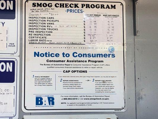 West Sacramento Smog Brake and Lamp inspection 