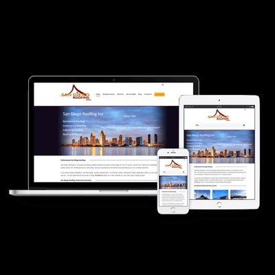 www.sandiegoroofing.com - Contractor Responsive Website Design