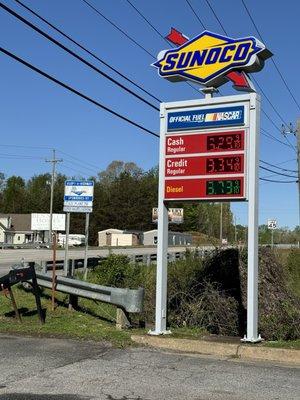 Today's high gas prices!